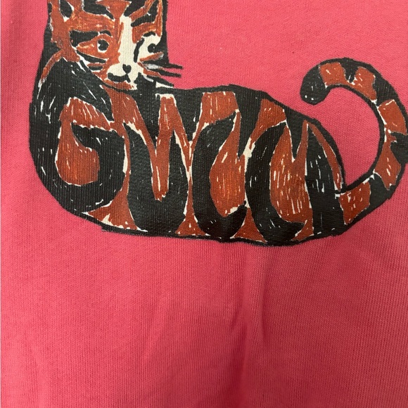 Logo graphic-cat print cotton romper - Picture 2 of 4